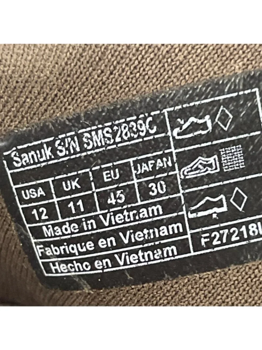 Sanuk Beer Cozy Men’s Flip Flop Sandals Brown Comfort Beach Size 12 US